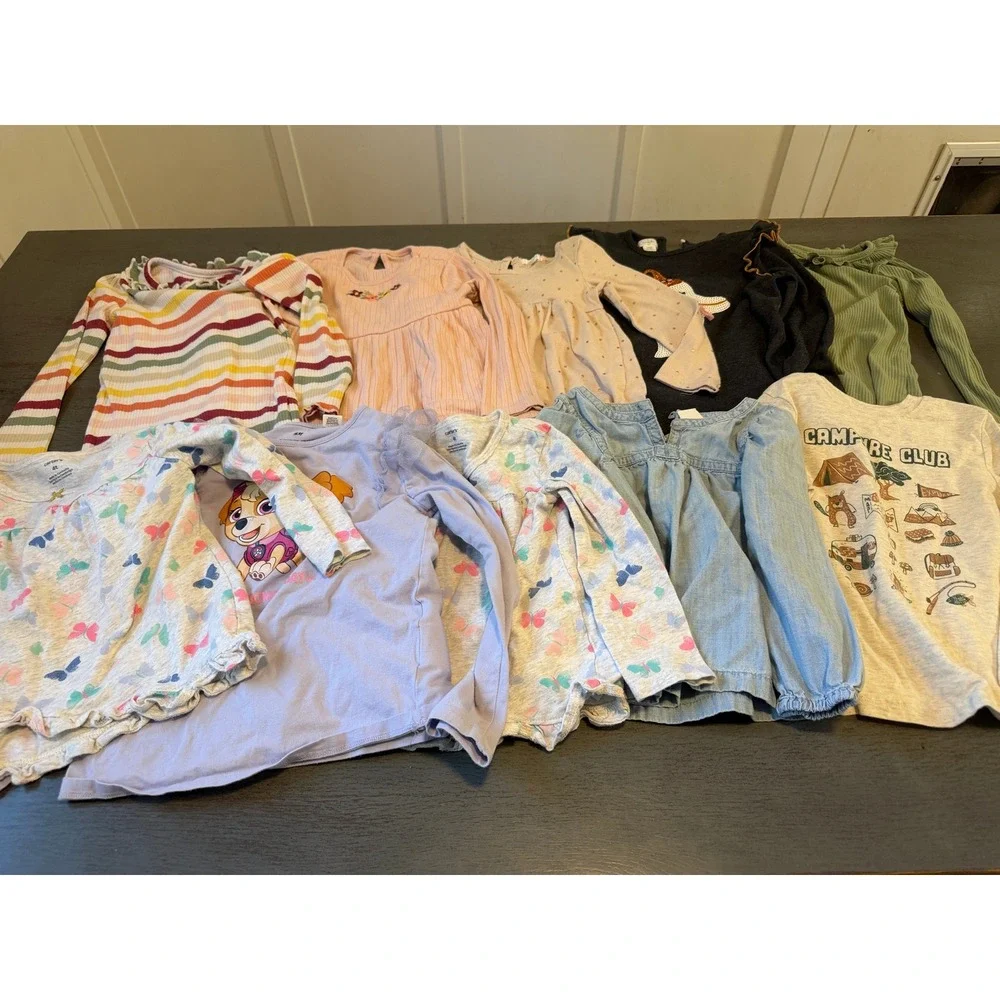 Toddler Girls Clothing Lot 25+ Pieces Tops Pants Pajamas size 4T